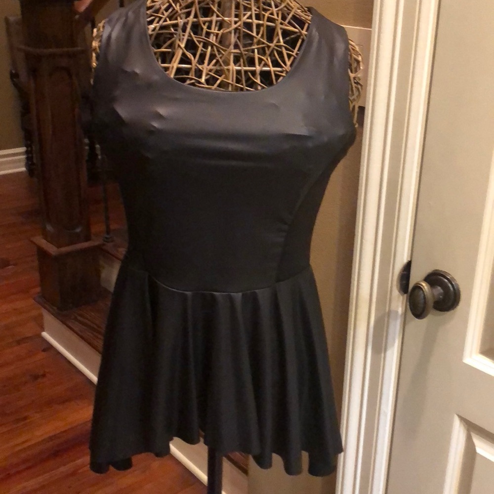Black peplum